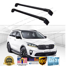 Load image into Gallery viewer, Black Top Roof Rack Fit 2014-2019 KIA SORENTO Baggage Luggage Cross Bar New set
