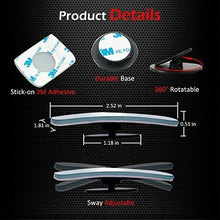 Load image into Gallery viewer, Blue Blind Spot Mirror Wide Angle Rear View Car Side Mirror 3M Adhesive For Audi
