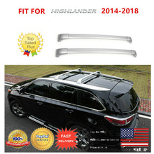 Load image into Gallery viewer, Fit for 14-18 Toyota Highlander LE OE Style Roof Rack Cross Bars Silver Pair Set
