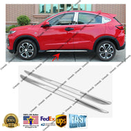 For 15-19 Honda HR-V HRV Vezel Chrome Side Skirt Lining Body Molding Trim Cover