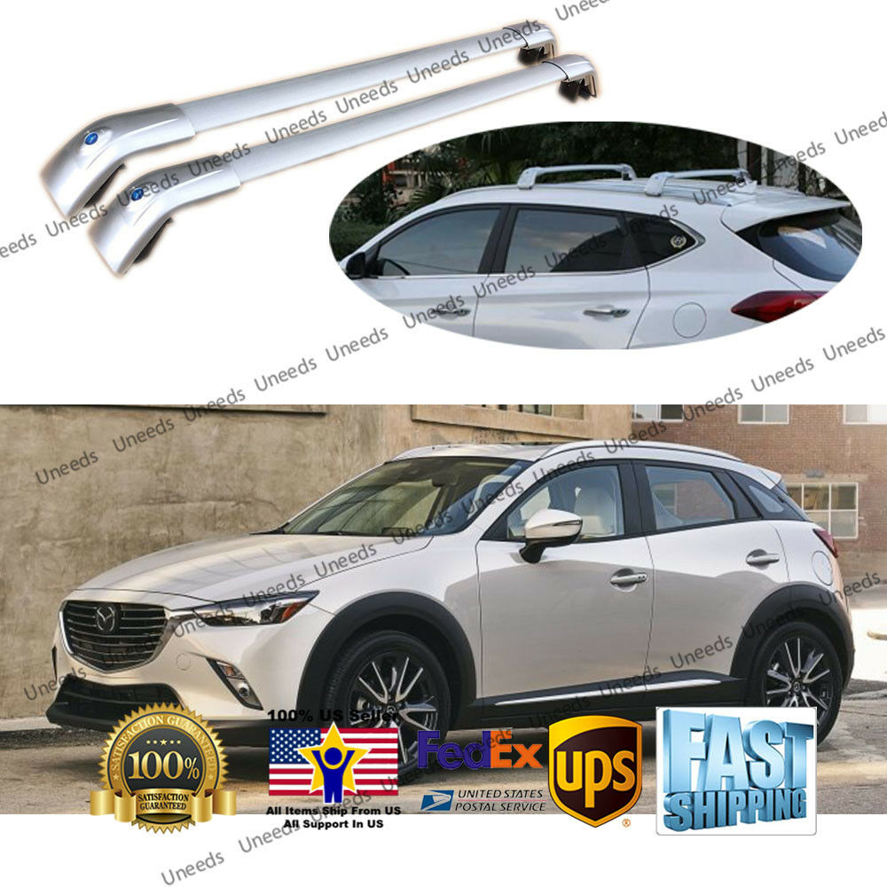 FIT For MAZDA CX-5 2017-2019 Sliver Roof Rack Crossbar Luggage Carrier