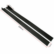 Load image into Gallery viewer, Glossy Black Side Skirt Extensions Splitters Lip Polypropylene 78.7&quot;/2m for BMW
