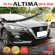 FIT FOR 2019-2020 NISSAN ALTIMA GLOSS BLACK FRONT BUMPER LIP SPOILER SPLITTER