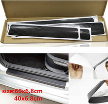 Load image into Gallery viewer, 4x-Accessories-Carbon-Fiber-Car-Scuff-Plate-Door-Sill-4D-Sticker-Panel-Protecto
