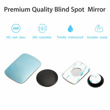 Load image into Gallery viewer, Blue Blind Spot Mirror Wide Angle Rear View Car Side Mirror 3M Adhesive
