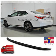 OE Style Rear Trunk Wing Spoiler Primed MATTE BLACK for 14-19 Toyota Corolla **