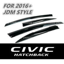 Load image into Gallery viewer, JDM Style FOR Honda Civic 2017-21 Hatchback Window Vent Visors Rain Deflectors
