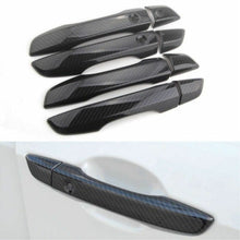 Load image into Gallery viewer, For Honda Civic 2016-2020 Black Carbon Fiber Door Handle Cover Bezel Trim 8pcs
