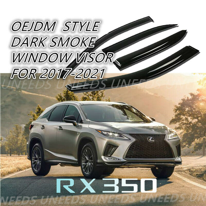 OEJDM Style Rain Guard Window Visors Door Deflectors For RX350 2017-2021