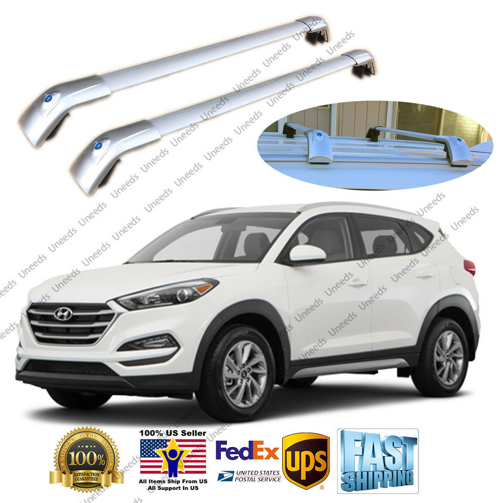 Top Roof Rack Sliver Baggage Luggage Cross Bar Crossbar Fit 10-20 Hyundai Tucson