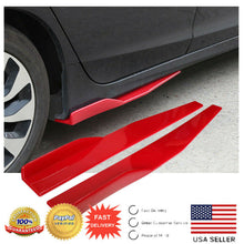 Load image into Gallery viewer, Universal Red Side Skirt Rocker Splitters Spoiler Canard Diffuser Winglet Wings
