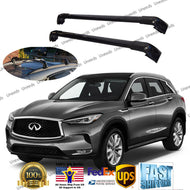 Top Roof Rack fit INFINITI QX50 17-19 Black Baggage Luggage Cross Bar Crossbar