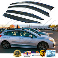 OE Style Window Vent Visor Sun Rain Deflectors for Subaru Crosstrek XV 2012-2016