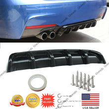 Load image into Gallery viewer, 26&quot; x 5&quot; Universal Rear Shark Curved Bumper Lip Diffuser Kit Mouldings Spoilers
