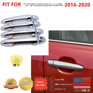 Door Handle Cover Fit For Toyota Tacoma 2016 2020 Mirror Chrome Molding ABS Trim