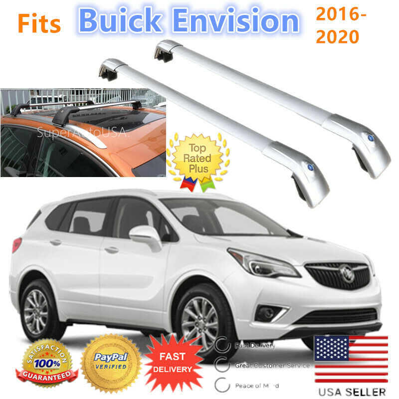 Top Roof Rack Fits Buick Envision 2016-2020 Silver Luggage Cross Bar Crossbar