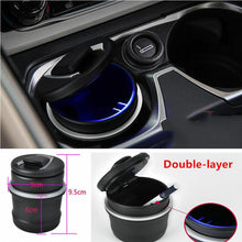 Load image into Gallery viewer, Blue-LED-Ashtray-Auto-Car-Truck-Ash-Cylinder-Holder-Portable-Vehicle- for BMW
