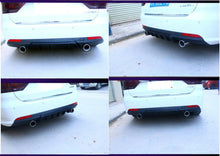 Load image into Gallery viewer, 26&quot; x 5&quot; Universal Rear Shark Curved Bumper Lip Diffuser Kit Mouldings Spoilers
