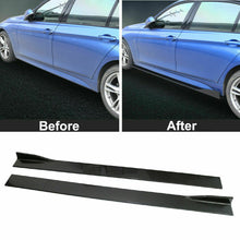 Load image into Gallery viewer, Carbon Fiber Painted Side Skirt Extensions Splitters Lip  78.7&quot;/2m for BMW
