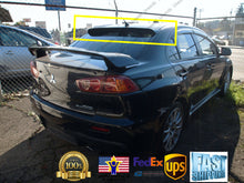 Load image into Gallery viewer, Mugen Style 3D Wavy Black Rear Roof Window Visor Spoiler fit 2008-17 Lancer EVO
