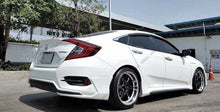 Load image into Gallery viewer, MOD Style Unpainted Black Side Body Skirts for 2016-19 Honda Civic Sedan 4-door
