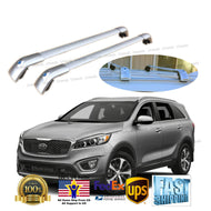 Silver Top Roof Rack Fit 2014-19 KIA SORENTO Baggage Luggage Cross Bar New set