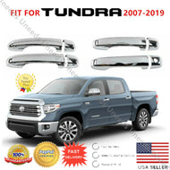 External Door Handle Knobs Trim Decor Cover For Toyota Tundra 2007-2019 Chrome