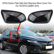 Load image into Gallery viewer, For TOYOTA CAMRY 2018 Carbon Fiber Style Side Door Rear-view Mirror Cover Trim
