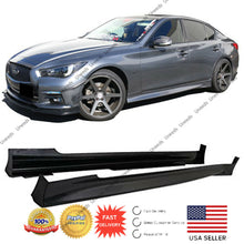 Load image into Gallery viewer, MOD Style Black ABS Side Skirts Body Kit for 2014-2018 Infiniti Q50 4-Door
