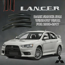 Load image into Gallery viewer, FIT FOR 2008-2017 LANCER DARK SMOKE JDM STYLE WINDOW VISOR
