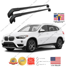 Load image into Gallery viewer, Top Roof Rack Black Baggage Luggage Cross Bar Crossbar for BMW 2010-2018 X1 E84
