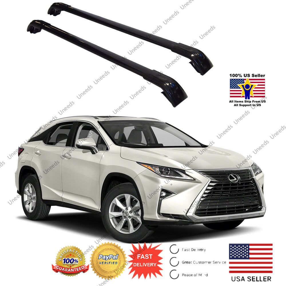 Fit LEXUS RX 350 450 2016-2019 Baggage Luggage Black Tap Roof Rack Cross Bar