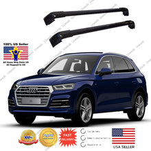 Load image into Gallery viewer, Black Top Roof Rack Fit FOR 2011-18 AUDI Q5 Baggage Luggage Cross Bar Crossbar
