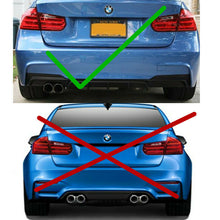 Load image into Gallery viewer, For 2012-2018 BMW F30 F31 M STYLE Carbon Fiber Left Single Exhaust Rear Bumper
