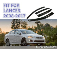 Fit For Lancer 2008-2017 DARK SMOKE OEJDM Style Window Visors