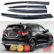 3D JDM MUGEN STYLE SMOKED WINDOW VISOR VENT SHADE Fit for Honda HRV 2016-2018