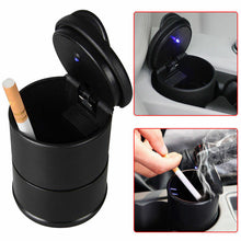 Load image into Gallery viewer, Blue-LED-Ashtray-Auto-Car-Truck-Ash-Cylinder-Holder-Portable-Vehicle-Ashtray
