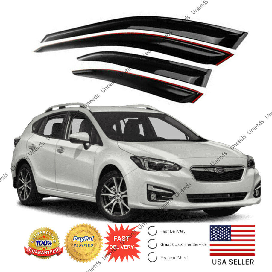 Fit 2018 2019 SUBARU XV CROSSTREK OE JDM STYLE WINDOW VISOR VENT SHADE Deflector