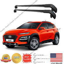 Load image into Gallery viewer, Top-Roof-Rack-Fit-2018-Hyundai-Kona-Black-Baggage-Luggage-Cross-Bar-Crossbar
