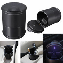 Load image into Gallery viewer, Blue-LED-Ashtray-Auto-Car-Truck-Ash-Cylinder-Holder-Portable-Vehicle-Ashtray
