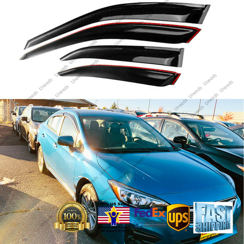 OE JDM STYLE WINDOW VISOR VENT SHADE Deflector for 18 - 20 SUBARU Impreza Sedan