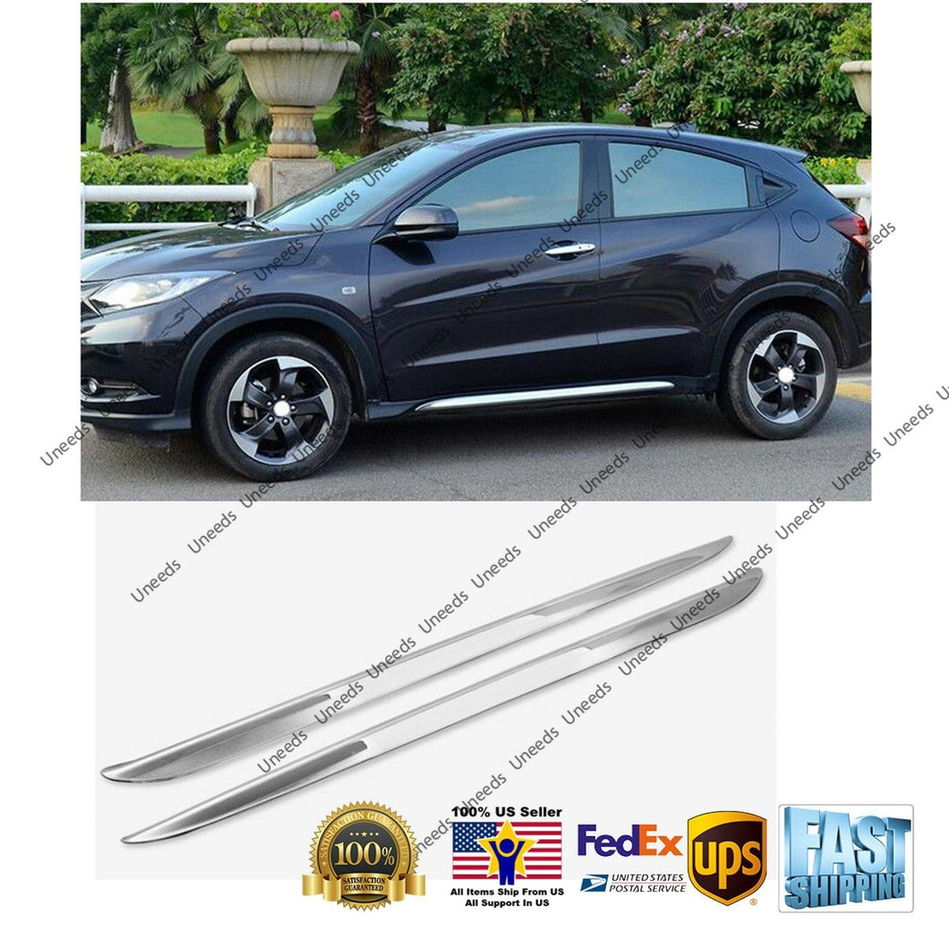 Side Skirt Lining Body Chrome Moulding Trim for 2016- 2019 Honda HR-V HRV Vezel