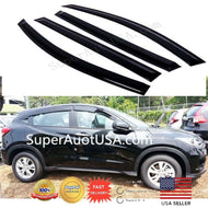 JDM OE Style Window Vent Visors Sun Rain Wind Deflectors for Honda HRV 2016-2020