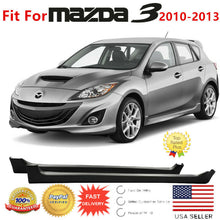 Load image into Gallery viewer, Fit For 2010-2013 Mazda 3 JDM VIP Mod Style Side Skirts 4/5dr Body Kit Black
