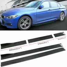 Load image into Gallery viewer, Carbon Fiber Painted Side Skirt Extensions Splitters Lip  78.7&quot;/2m for BMW
