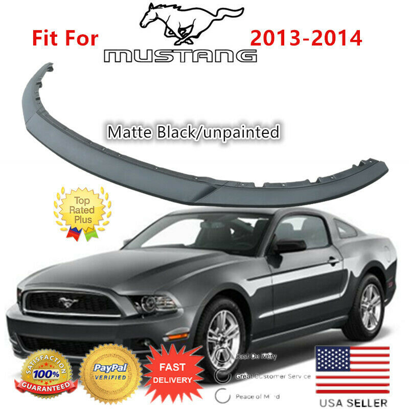 FIT FOR 2013-2014 FORD MUSTANG LOWER FRONT BUMPER LIP CHIN SPOILER SPLITTER