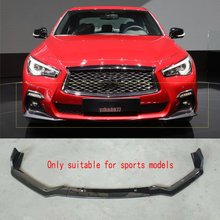 Load image into Gallery viewer, For 2014-2017 Infiniti Q50 sport Front Bumper Lip Spoiler Splitter Carbon fiber
