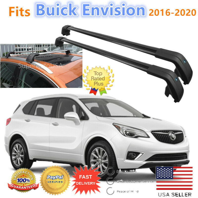 Top Roof Rack Fits Buick Envision 2016-2020 Black Luggage Cross Bar Crossbar