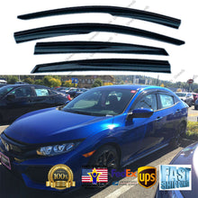 Load image into Gallery viewer, Fit 17-21 Honda Civic Hatchback 3D JDM STYLE WINDOW VISOR VENT SHADE Deflectors
