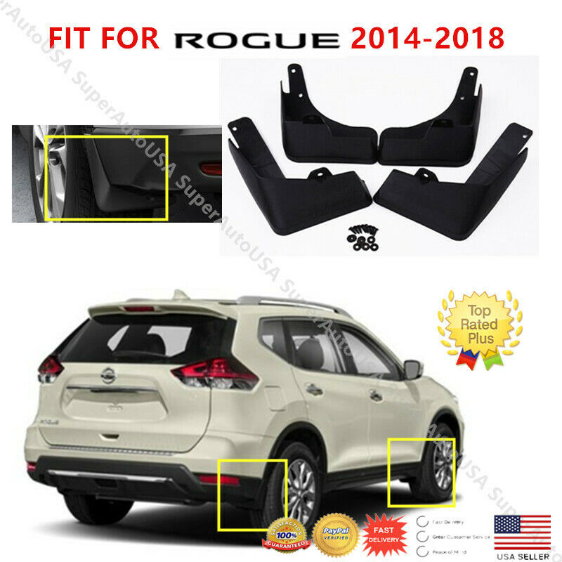 Fit Nissan Rogue 2014 2015 2016 17 18 Mud Flaps Splash Guard Fender Mudguard Kit